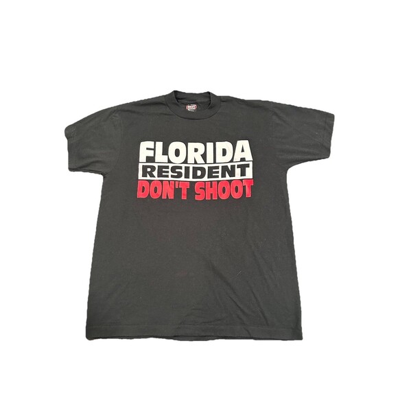 Florida Resident Don't Shoot Vintage Single Stitch 90s Men's L Best FOTL - Picture 1 of 4